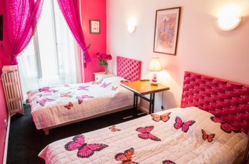 Hôtel Henri IV chambre papillon. Crédit photo :