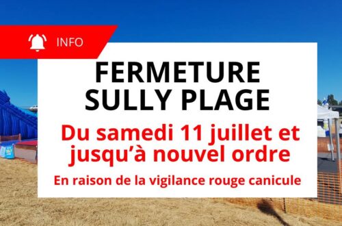 Sully Plage fermée. Crédit photo :