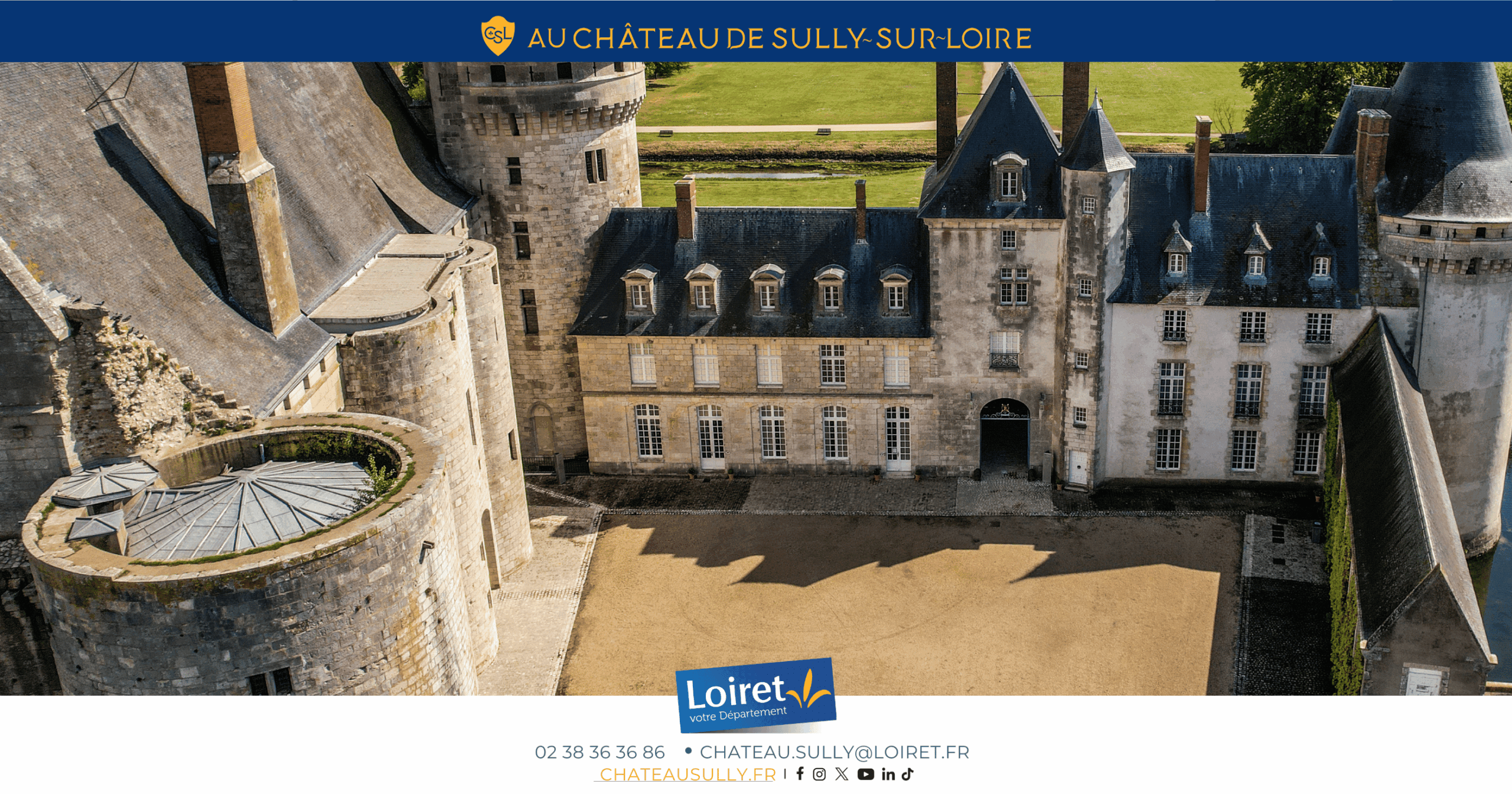 Visuels château de Sully-sur-Loire - 2026 - format site internet - Journées Européennes du Patrimoine 2026 (3). Crédit photo :