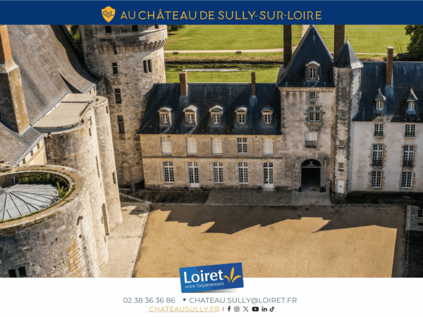 Visuels château de Sully-sur-Loire - 2026 - format site internet - Journées Européennes du Patrimoine 2026 (3). Crédit photo :