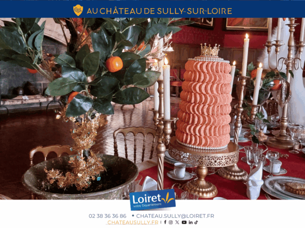 Visuels château de Sully-sur-Loire - 2026 - format site internet - Noël au pays de Sully-sur-Loire. Crédit photo : Département du Loiret / Johnatan Savarit