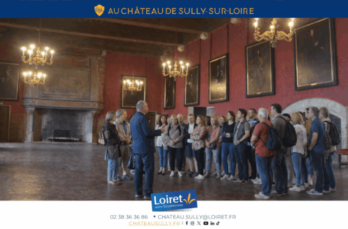 Visuels château de Sully-sur-Loire - 2026 - format site internet - Visites guidées tous les jours en juillet et août. Crédit photo : Département du Loiret / Johnatan Savarit