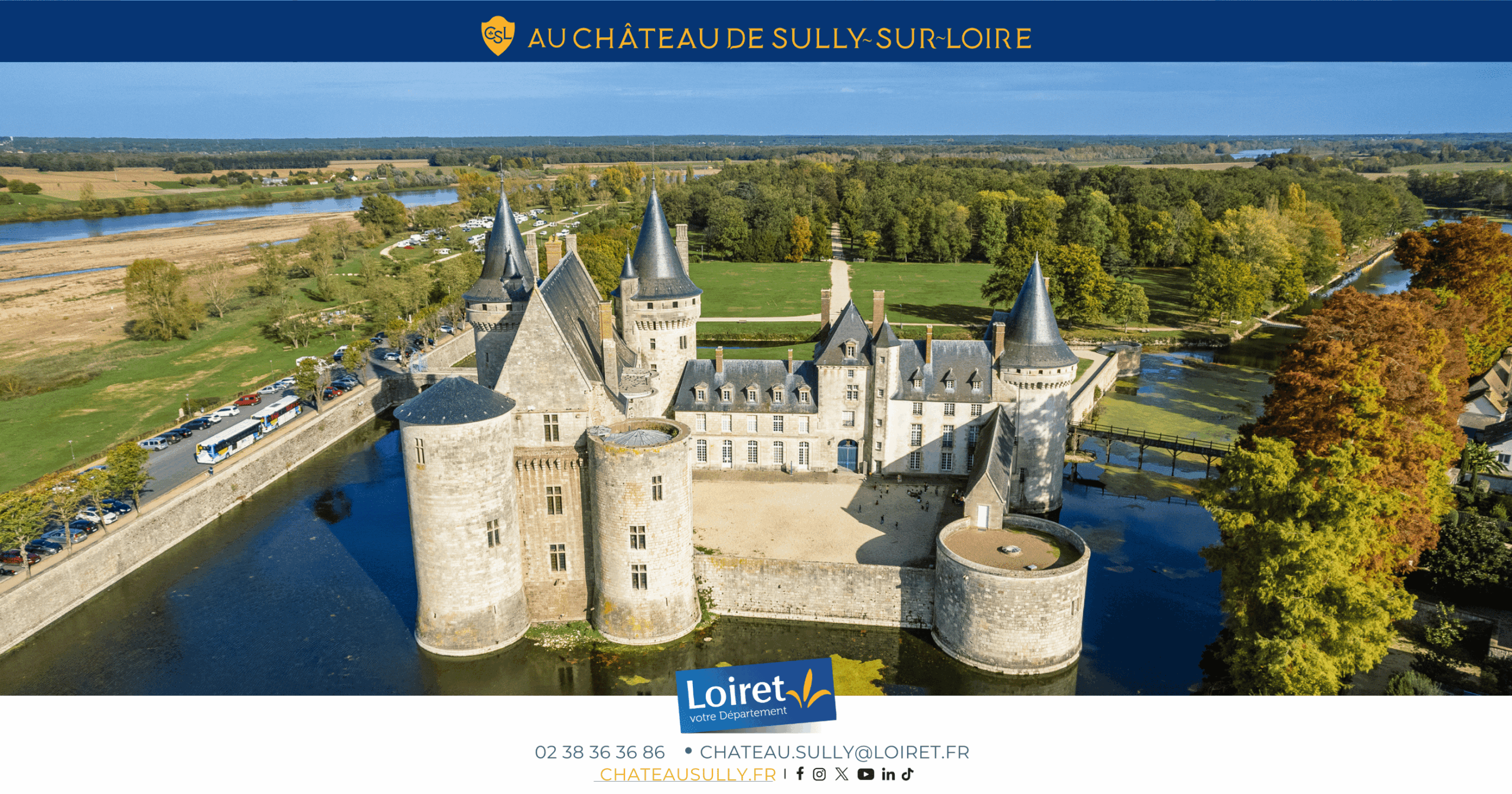 Visuels château de Sully-sur-Loire - 2026 - format site internet - Week-end des Loirétains (3). Crédit photo : Département du Loiret / Johnatan Savarit