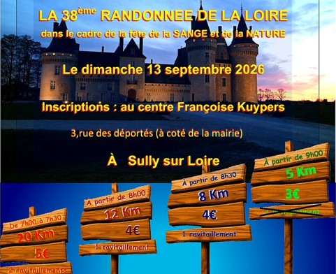 Rando de la Loire. Crédit photo : Randonneurs Sullylois