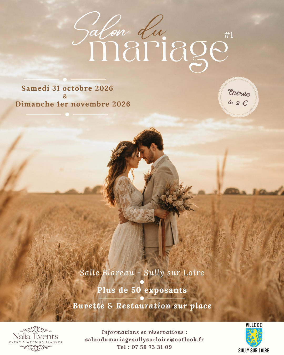 SALON DU MARIAGE . Crédit photo : NALIA EVENTS