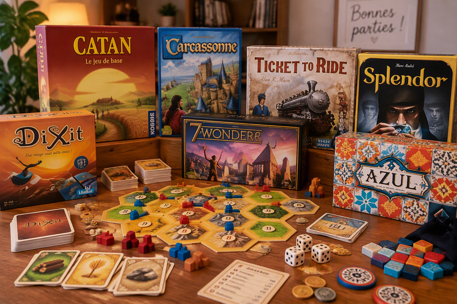 Jeux de société. Crédit photo : COPILOT